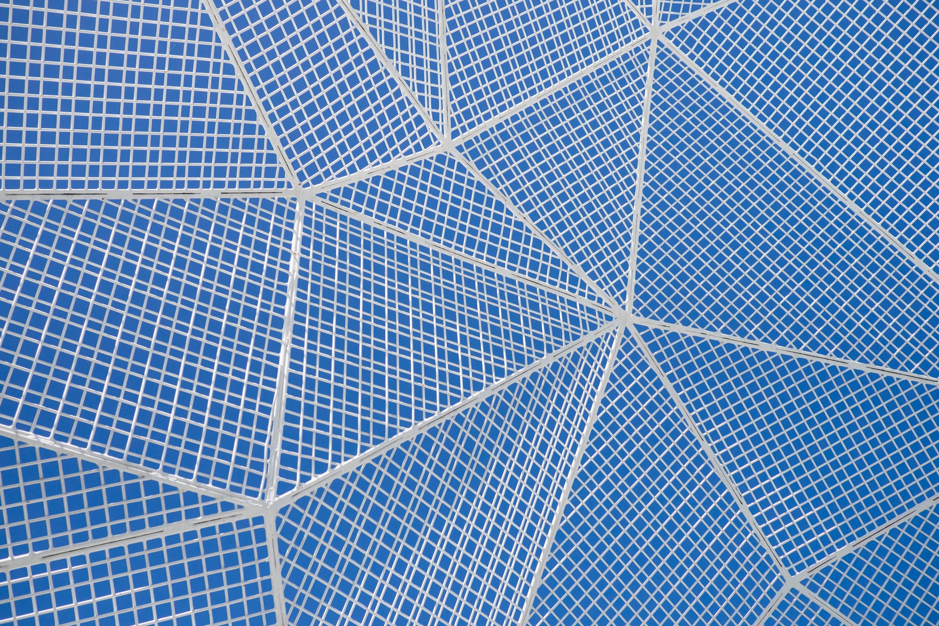 Vue aérienne de panneaux photovoltaïques