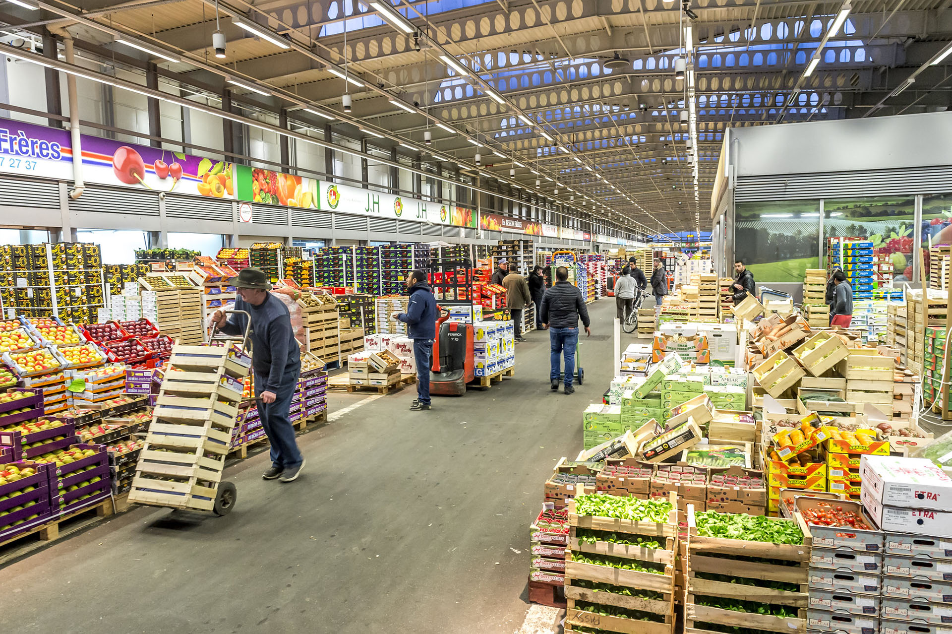 Allées du marché International de Rungis