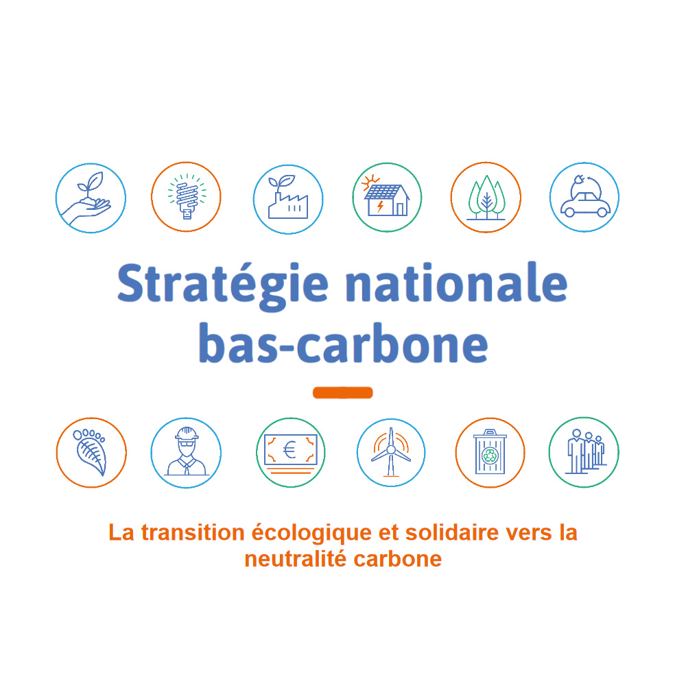 Illustration de la stratégie nationale bas carbone