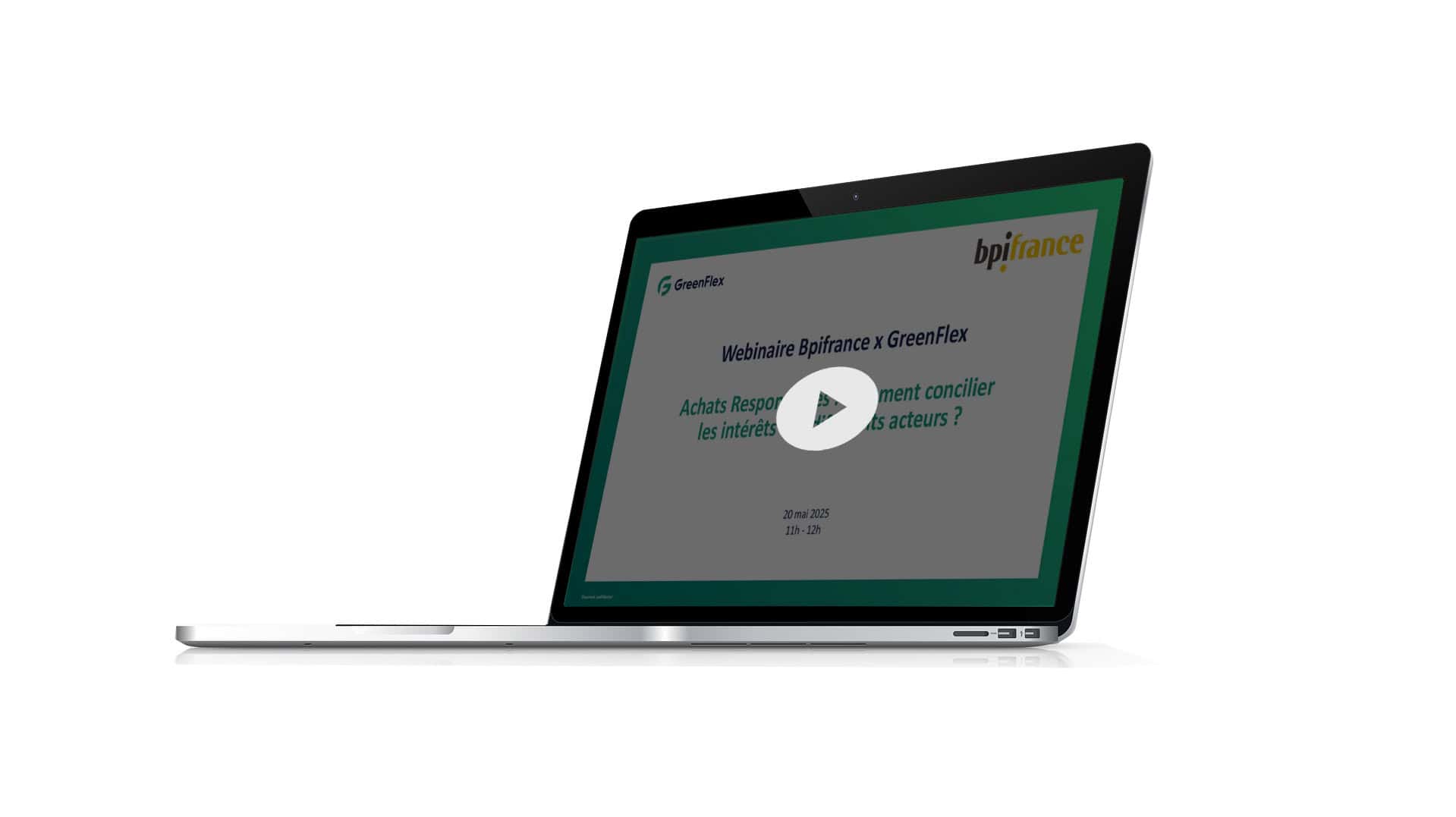Aperçu du webinaire achats responsables Bpifrance GreenFlex